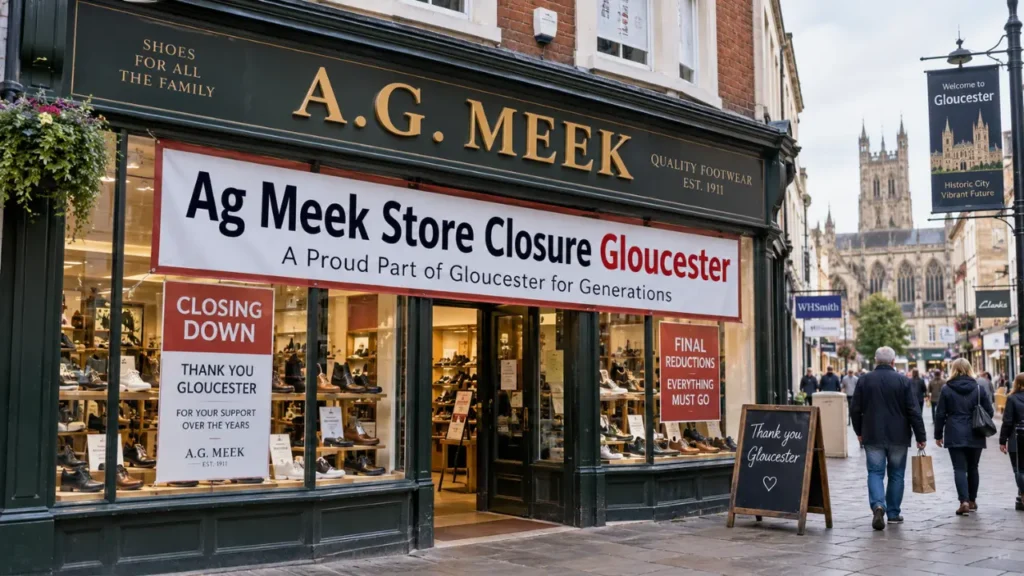 ag meek store closure gloucester