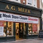ag meek store closure gloucester