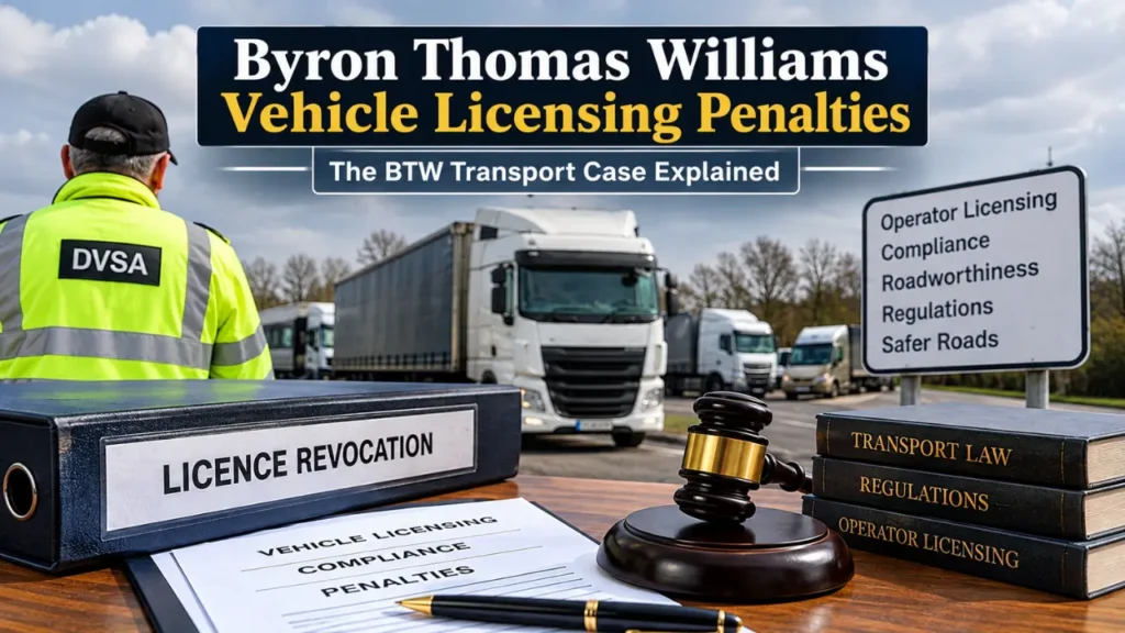 byron thomas williams vehicle licensing penalties